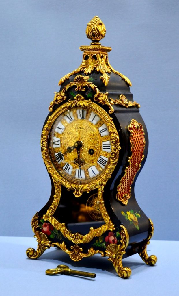 Mecanismo de reloj de un viejo reloj Suizo.Artesanía de precisión